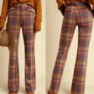 Anthropologie Essential plaid pants